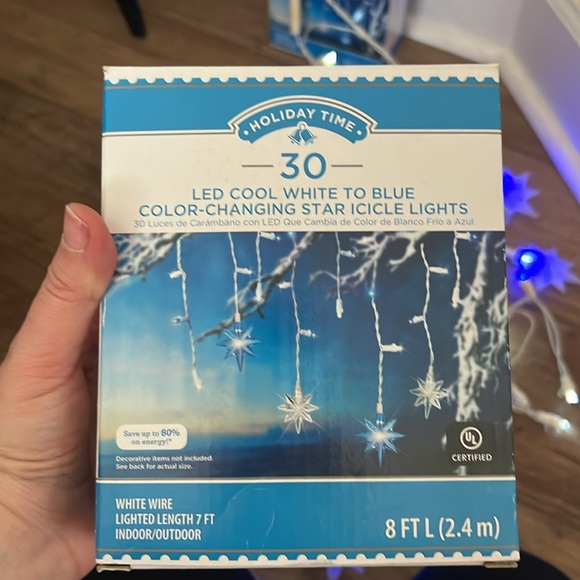 📦 Dangling Star Christmas Lights (Set of 2 Strands + Extra Star Pieces) - Picture 4 of 7